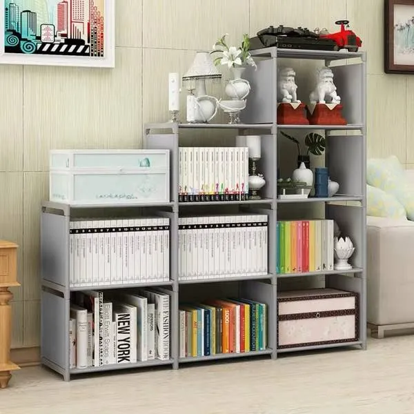 ORGANIZADOR ESTANTE DE LIBROS GRIS