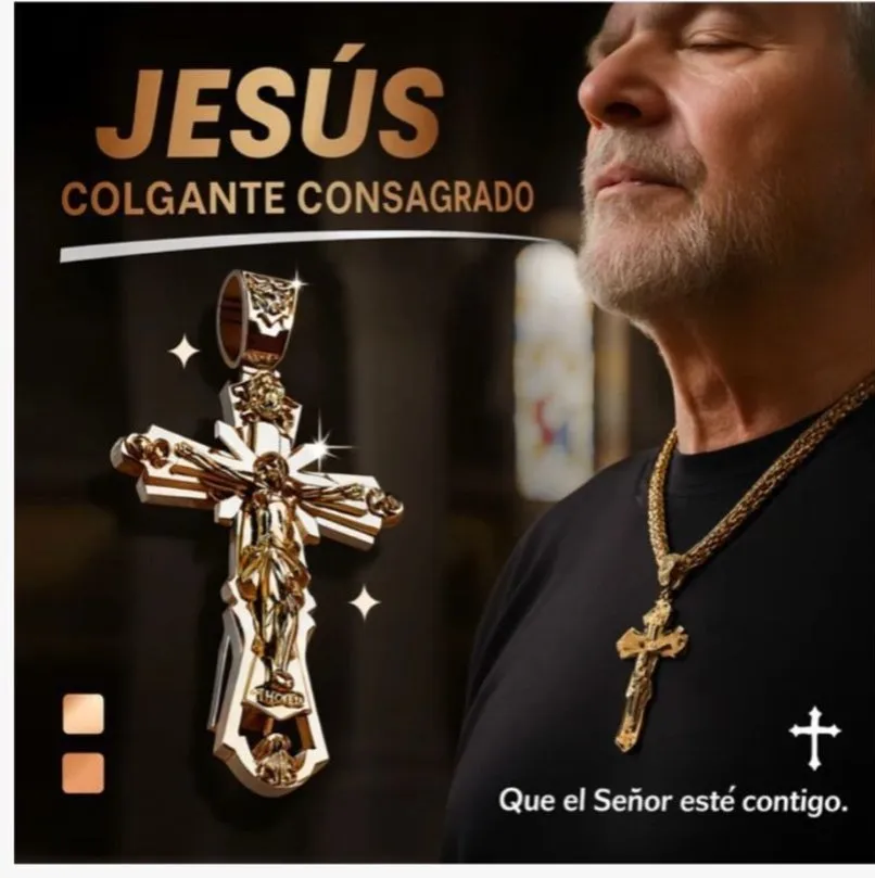 COLGANTE DE JESUS CONSAGRADO COLLAR CADENA