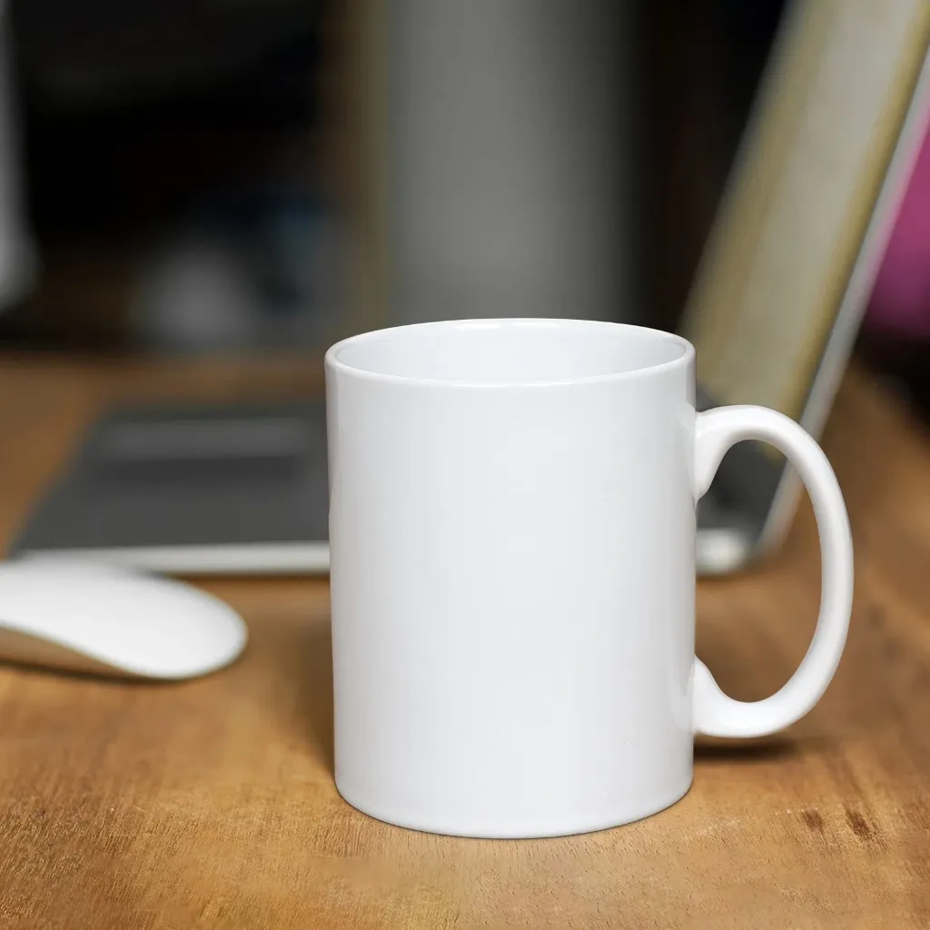 TAZA DE CAFE CERAMICO VASO POSILLO BLANCO