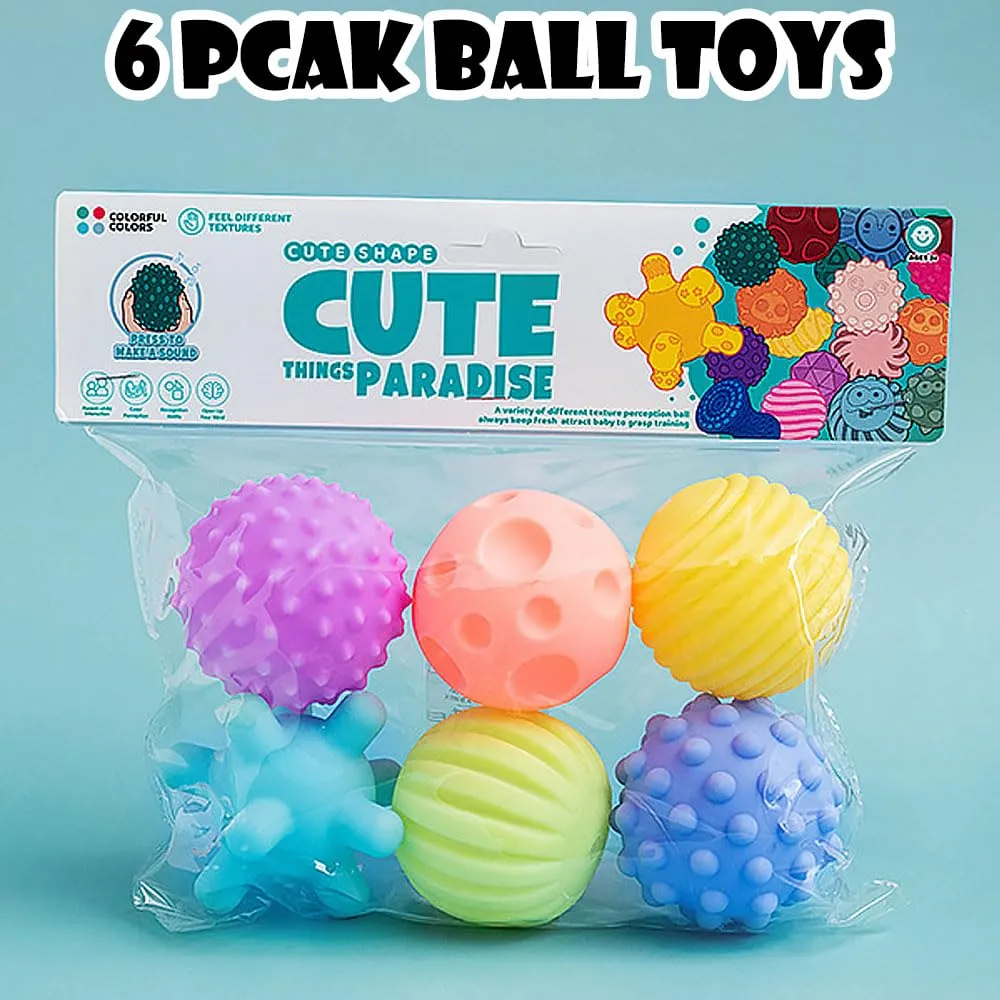 [CED-BEB-001] SET DE PELOTAS SENSORIALES ESTIMULANTES BEBES CUTE SHAPE THINGS PARADISE