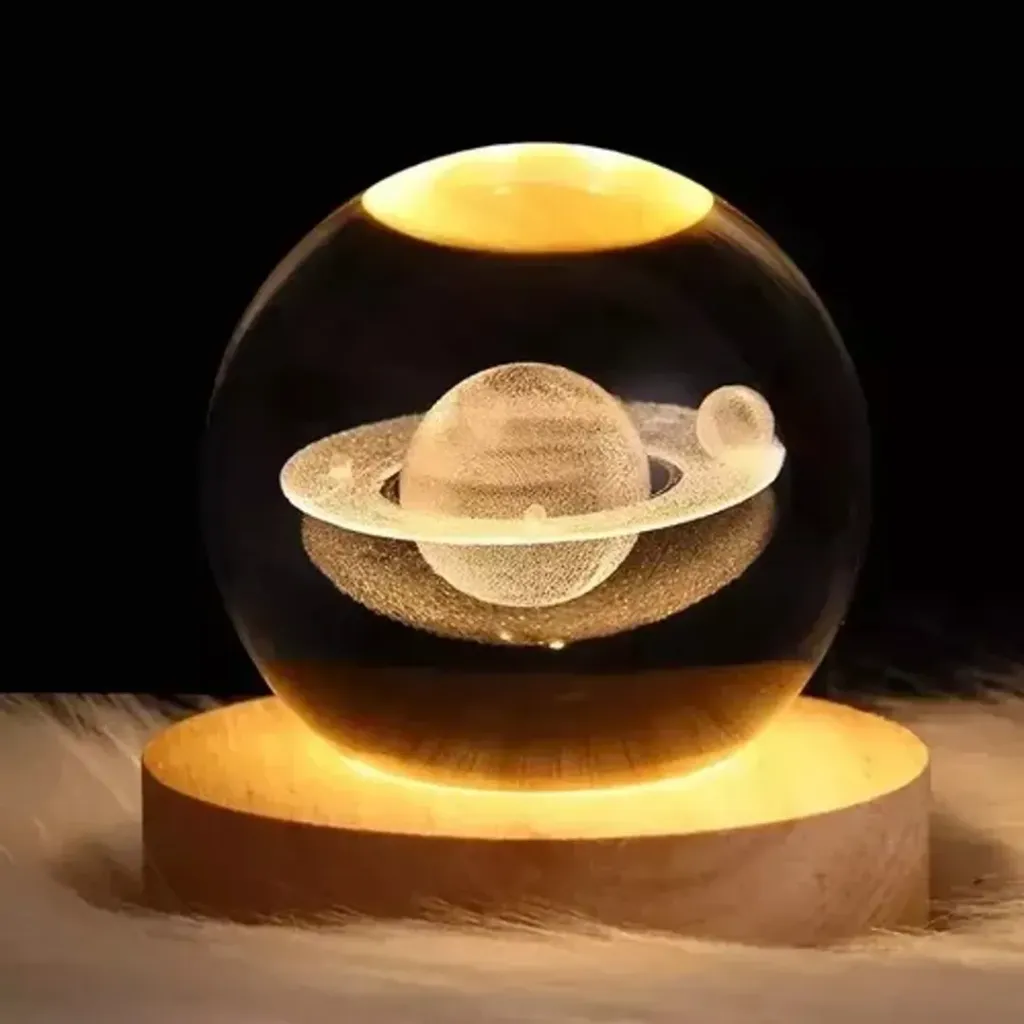 LAMPARA ESFERA DE CRISTAL