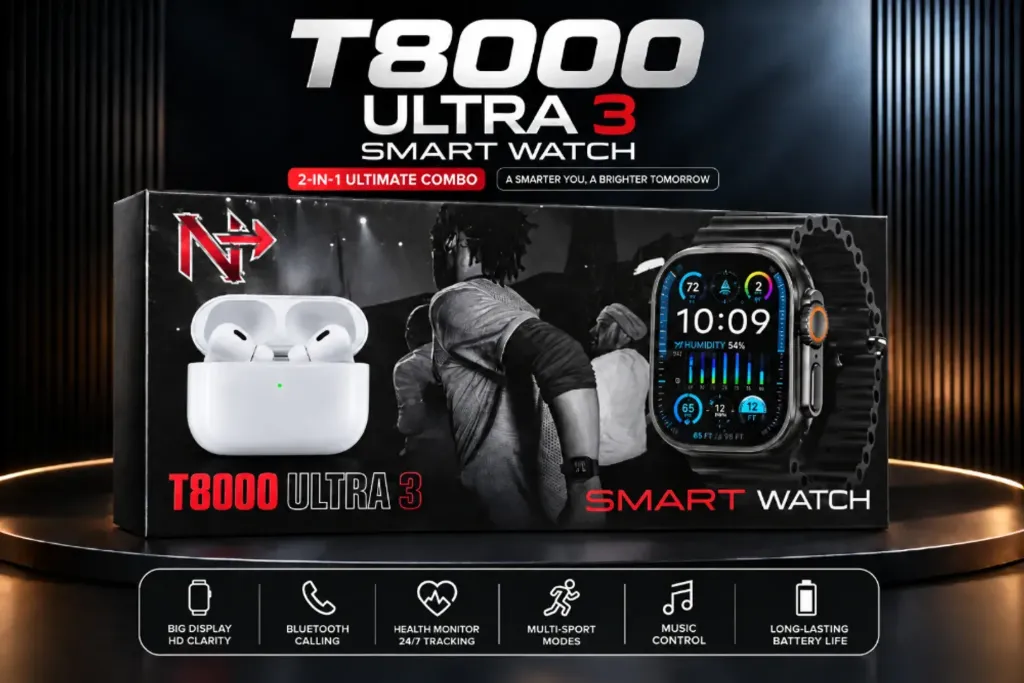 [T8000 ULTRA3] COMBO T8000 ULTRA 3 SMART WATCH Y AIRPODS