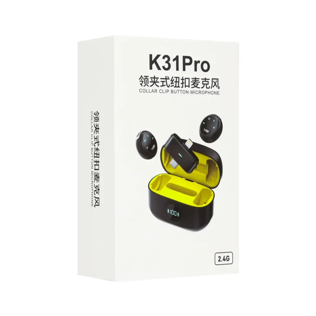 [k31PRO] MICROFONOS INALAMBRICOS DUAL IPHONE/TIPO C 2.4G K31PRO