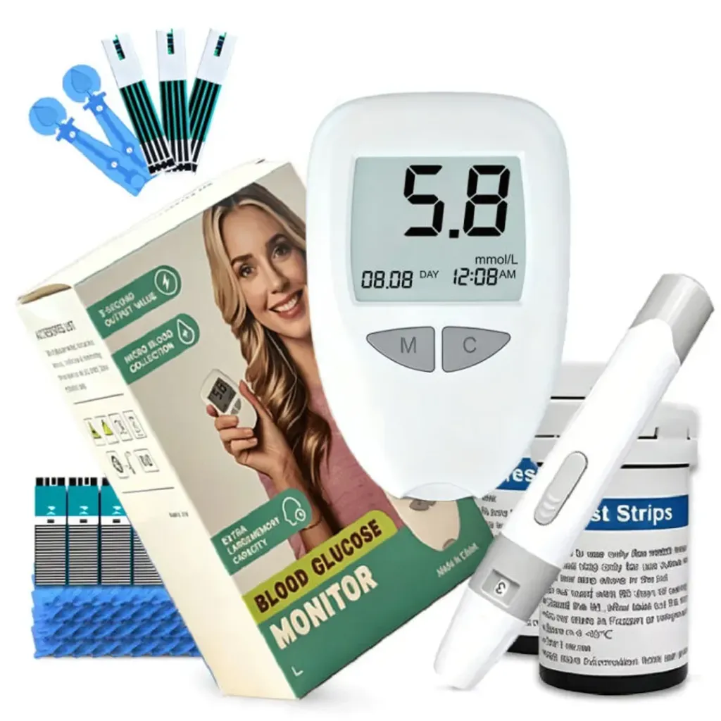[JHBGM001A] GLUCOMETRO DIGITAL MEDIDOR DE GLUCOSA TIRILLAS Y LANCETAS X50 BLOOD GLUCOSE