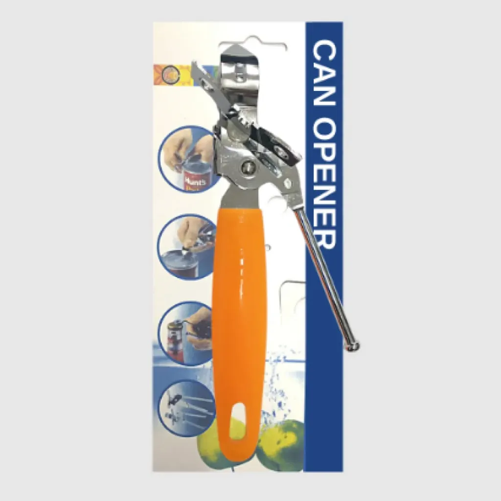 [7282a4] ABRE LATAS ACERO CON MANGO PLASTICO