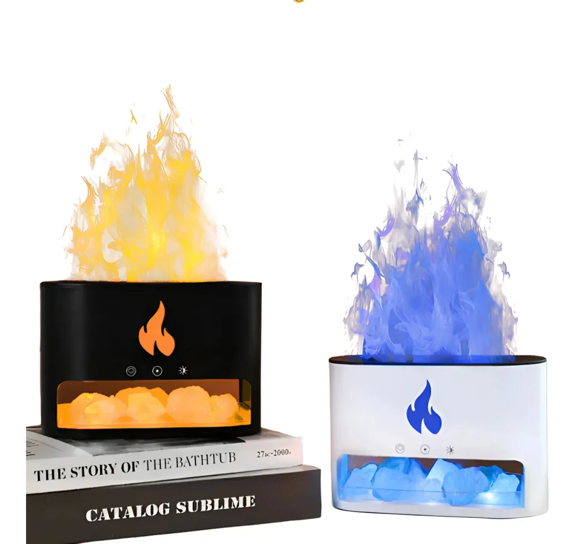 [dbb28e] HUMIDIFICADOR DIFUSOR DE AROMAS LUZ LED LLAMAS
