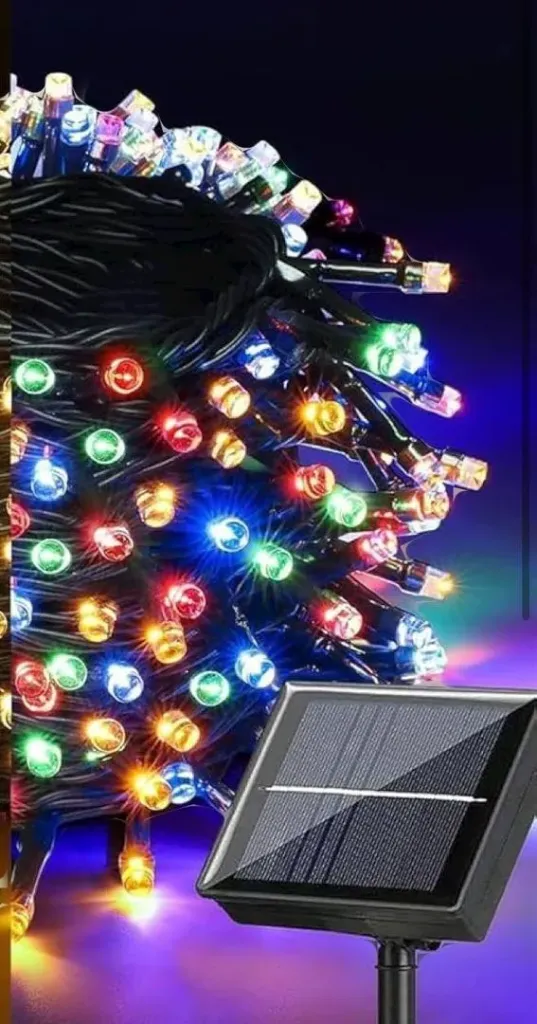 LUZ NAVIDAD SOLAR 50 BOMBILLOS