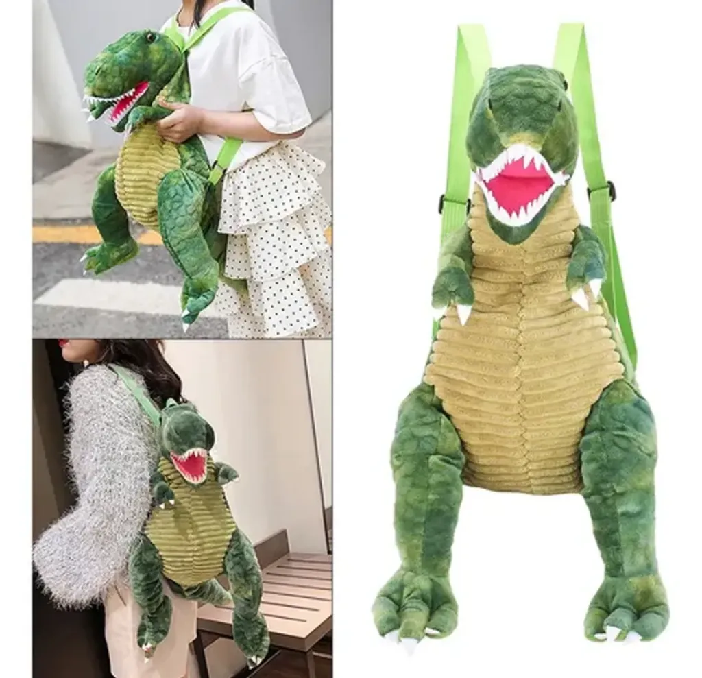 [BOD-JUG-001] MALETA MOCHILA DE PELUCHE DINOSAURIO