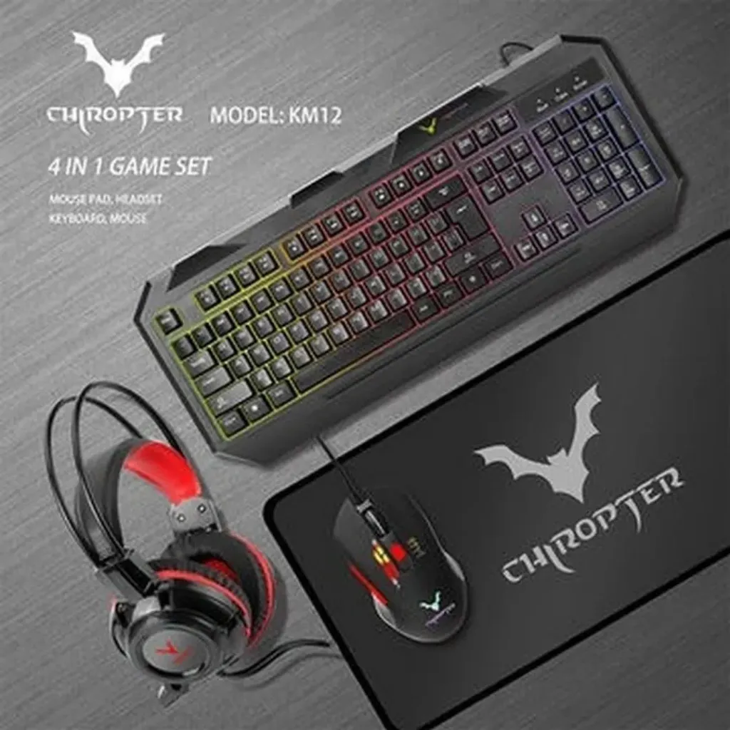 SET COMBO GAMER 4 EN 1 - KM12