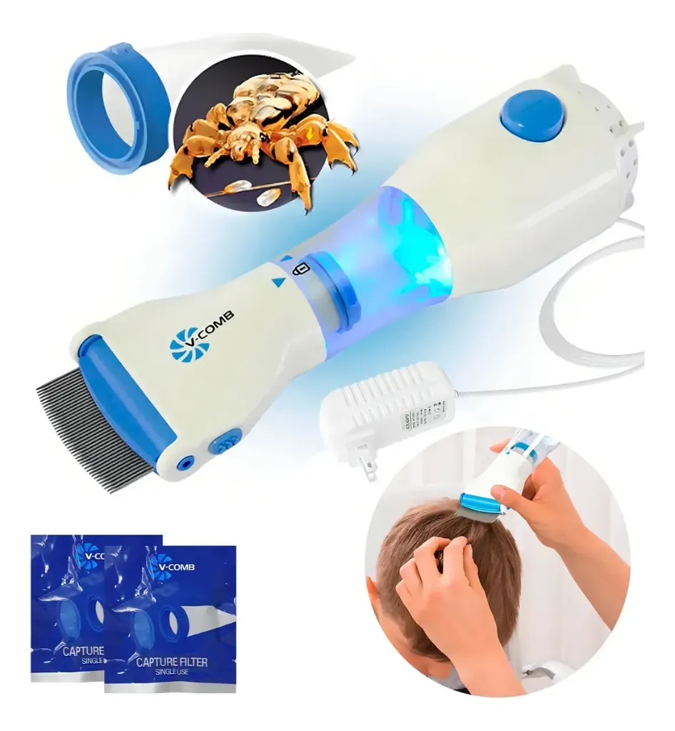 [VS-801] ASPIRADORA PEINE REMOVEDOR DE PIOJOS V-COMB