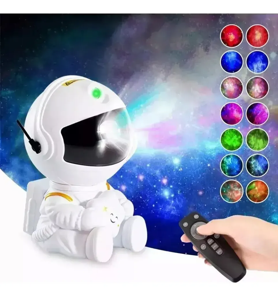 [BOD-TEC-129] LAMPARA PROYECTOR ASTRONAUTA DE GALAXIA NEBULOSA CON CONTROL